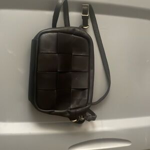 Black 100% leather purse